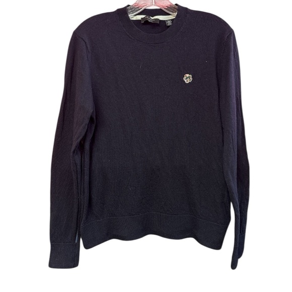 Unisex Ted Baker Black Crewneck Sweater - Picture 3 of 9
